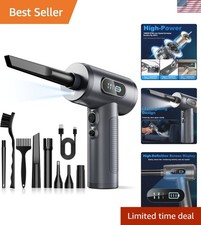 Lightweight Cordless Electric Duster with Multiple Nozzles - Perfect for Dusting