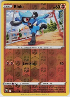 PO-06 Reverse Holo Riolu 078/172 Common SWSH09: Brilliant Stars