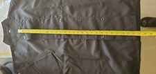 chef jacket shirt black large with side pockets and front