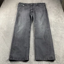 Levis 559 Relaxed Straight Fit Jeans Mens 42x32 Black High Rise