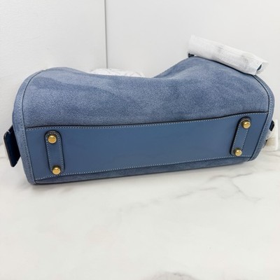 Coach Rogue 34 Blue Suede Shoulder Bag Crossbody LTD RELEASE CCX19