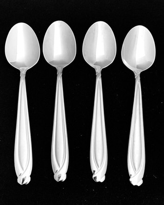 HAMPTON Silversmiths CONCORDE Set Of 4 SOUP SPOONS 7 3/4'' Stainless 18/8 Korea