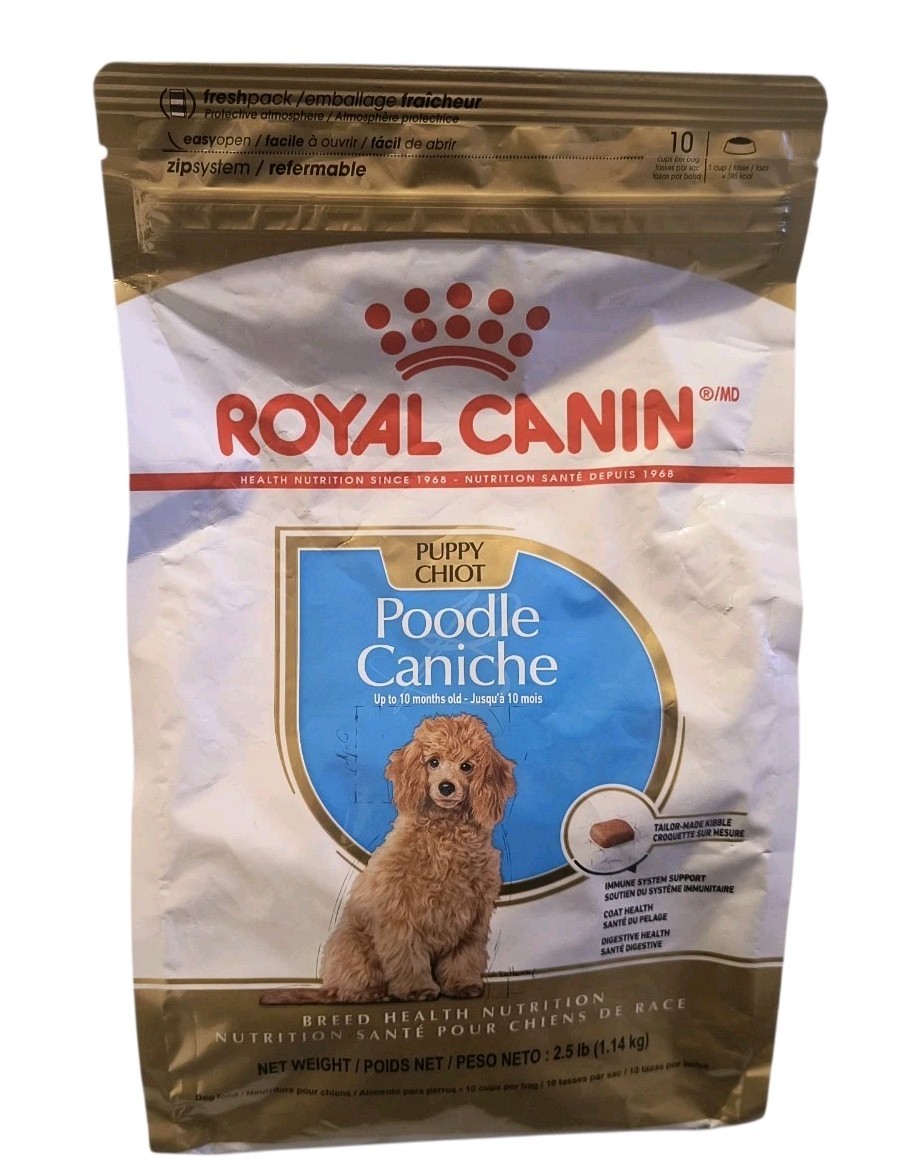 Royal Canin Puppy Chiot Health Nutrition Poodle Puppy Dry Dog Food, 2.5-lb bag