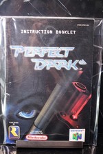 NO GAME- PERFECT DARK Nintendo 64 N64 Instruction Manual Booklet Only