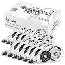 White Correction Tape 12 Pack, Easy To Use Applicator for Instant Corrections...