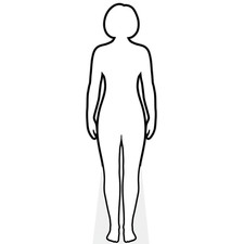 Blank Body (Female) Life Size Cutout