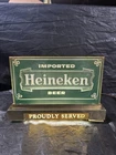 Vintage Heineken Beer Lighted Beer Sign Nice Working Mancave Sign