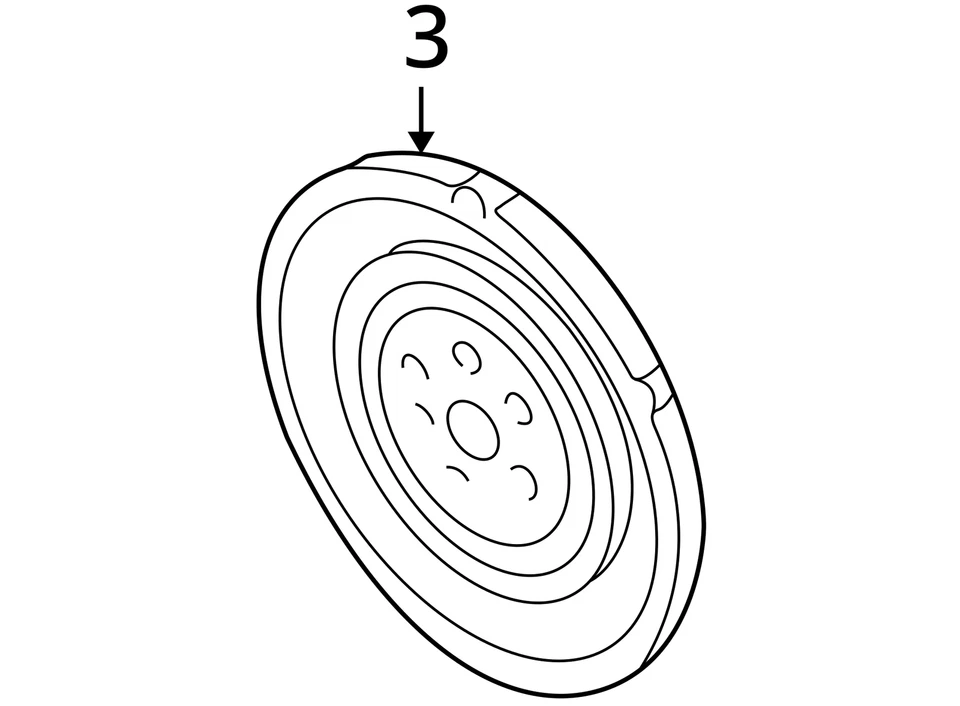 Volante/placa flexible transmisión automática 4-140 2,3 L compatible con 01-11 Ranger 2107229 Foto 4 de 4