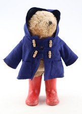 Paddington Bear Stuffed Plush 18" Red Rubber Boots 1972/1982 Eden Toys F.ORG.