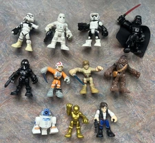 Lot of 10 - Imaginext Playskool Hasbro Star Wars Galactic Heroes Figures + Extra