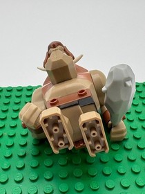 LEGO Castle Fantasy Dark Tan Troll Minifigure - cas358 - Set 7036 Complete