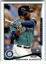 2014 Topps #256 Abraham Almonte Seattle Mariners RC Baseball