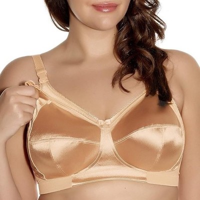 Goddess Keira Side Support Wire-Free Nursing Bra - Nude