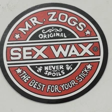 Mr. Zogs Sex Wax Surf Sticker Decal 3" Round New Authentic Surf Decal