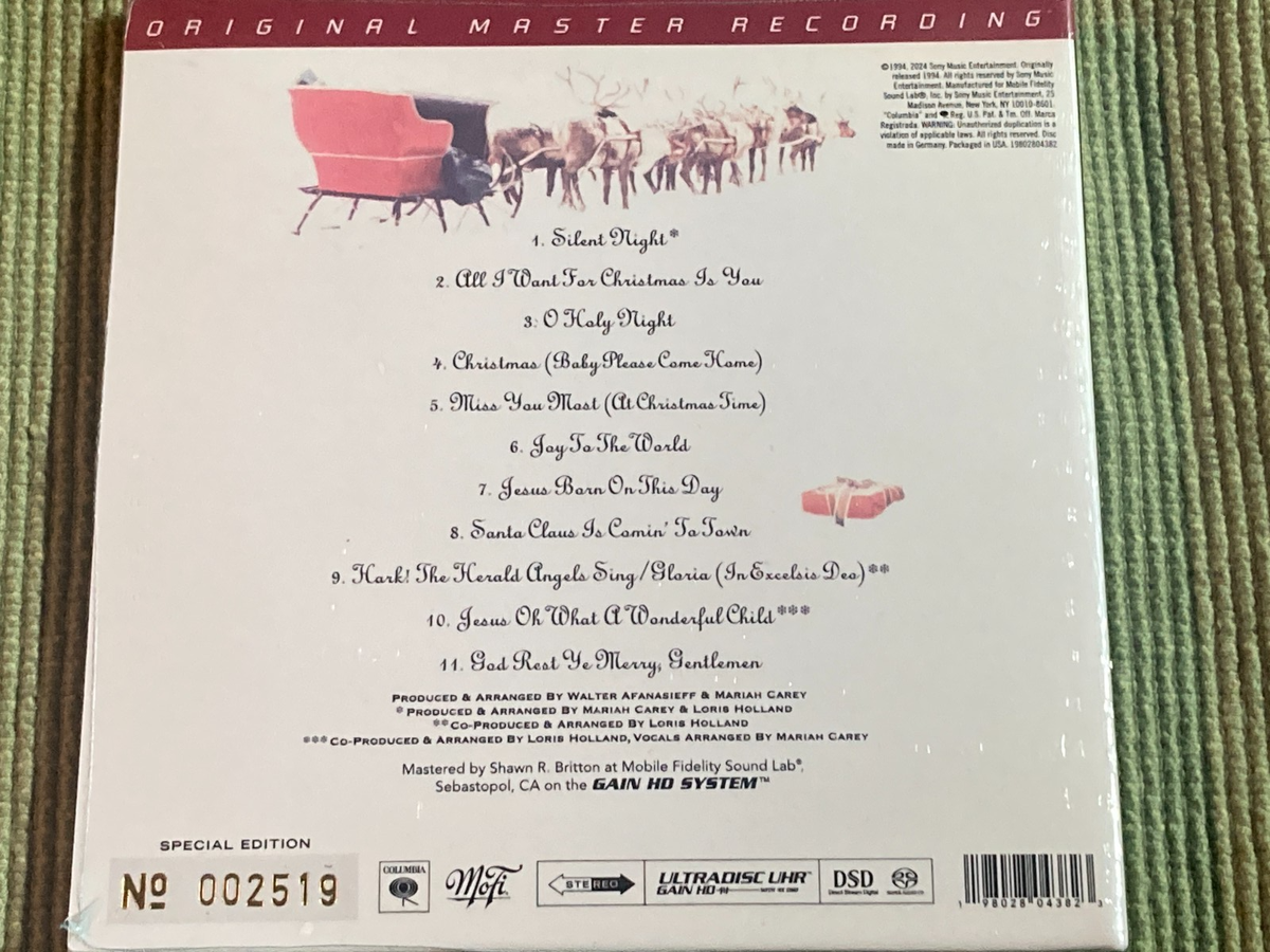 SACD⚫︎Mariah Carey 「Merry Christmas」 Mariah Carey – Merry Christmas – SACD (Hybrid, Stereo + 4 more