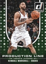 2014-15 Donruss Production Line Assists #2 Kendall Marshall - BSK