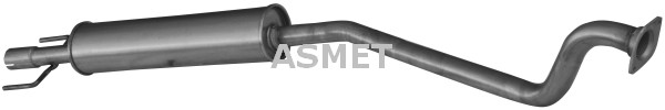Asmet MittelschalldäMpfer SchalldäMpfer FüR Opel Astra G CC F48_ F08_ F35_-image