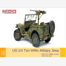 Dragon 75052 1/6 Us 1/4 ton Willis jeep militare con mitragliatrice pesante 2019
