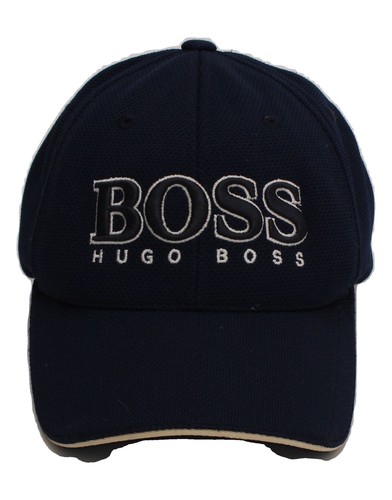 HUGO BOSS Mens Graphic Baseball Cap One Size Navy Blue Polyester Classic G219