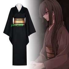 Demon Slayer Nakime Cosplay Anime Full Set Costume Kimono Carnival Set Halloween