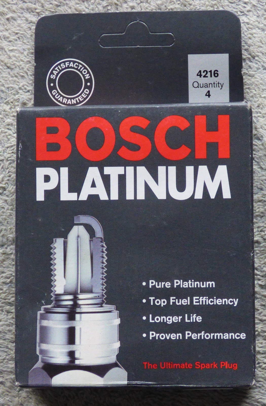 Bosch Platinum Sealed 4 Pack No. 4216 Spark Plugs