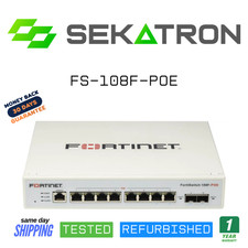 FortiSwitch FS-108F-POE 8 Gigabit PoE Managed Ethernet Switch Fast Ship