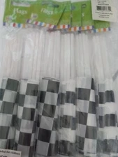 Plastic Racing Flags 4" x 6" (72ct.) - New - Unused