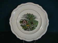 Vintage Copeland Spode Rural Scenes Dinner Plate Cottage and Cows Hand Painted