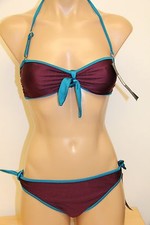 NWT Marc by Marc Jacobs Bikini 2 pc Swimsuit Set Sz M XS Bandeau Bra