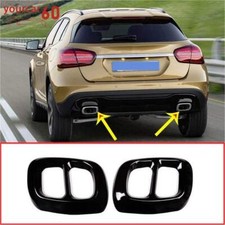 For Mercedes Benz GLA Class 200 220 260 2015-2020 Rear Exhaust Trim Frame Black