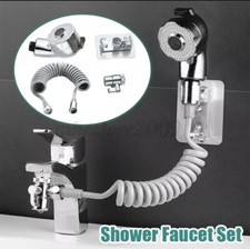 Sink Faucet Sprayer Sprinkler Base Hose Valve Holder For Bathroom Shower Set 4PC