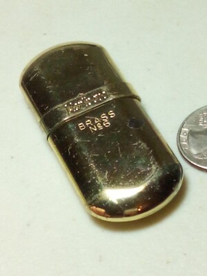 Vintage Marlboro Brass Number 6 Lighter For Parts Or Repair Damaged F11