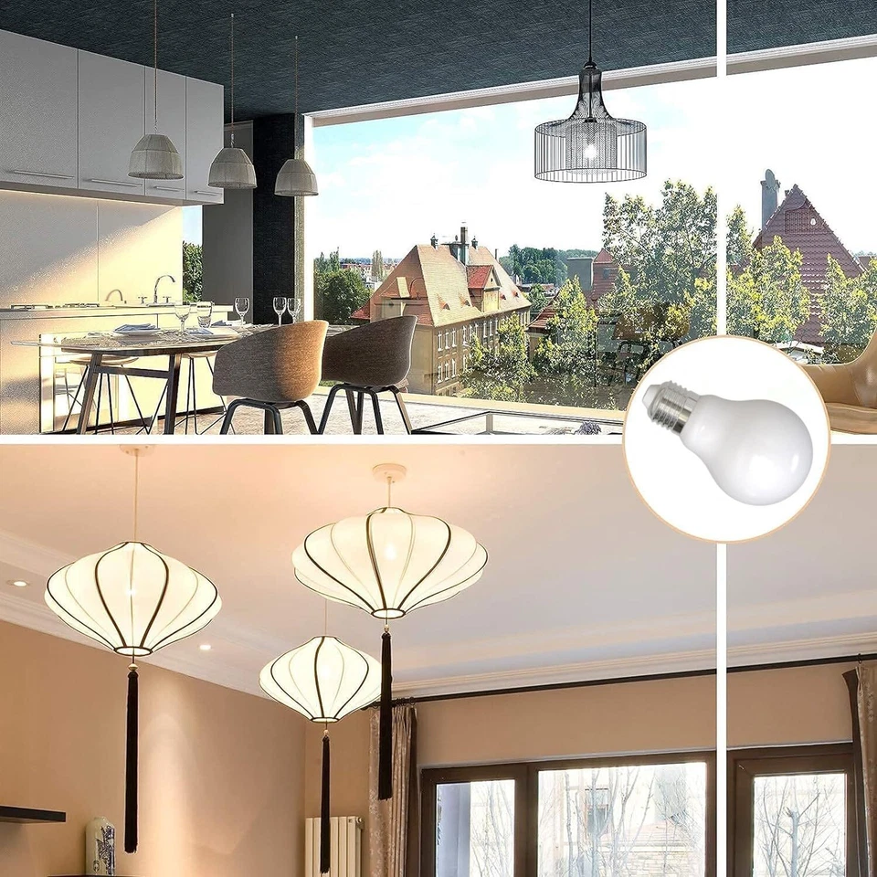 Diodesy 4PK A19 LED Milky Filament Light Bulb 14W, 100W, E26, 3000K CRI90 1500LM - Image 3 of 4