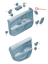 NEW AUDI A6 ALLROAD 4G LANE CHANGE ASSISTANT BUTTON RHD 4G2927451A