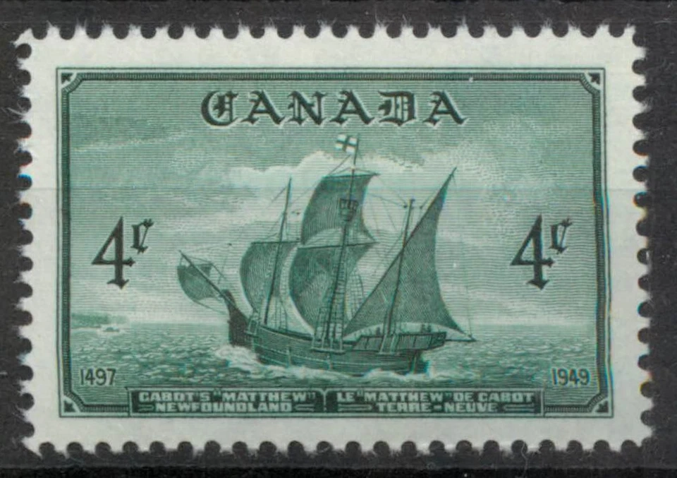 Canada 1949 Cabot's Ship Matthew Newfoundland SG 412 MNH mint *COMBINED POST - Image 1 of 1