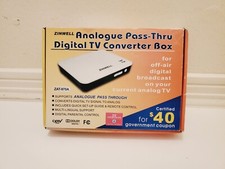 Zinwell Digital TV Converter Box Analog Pass-Through