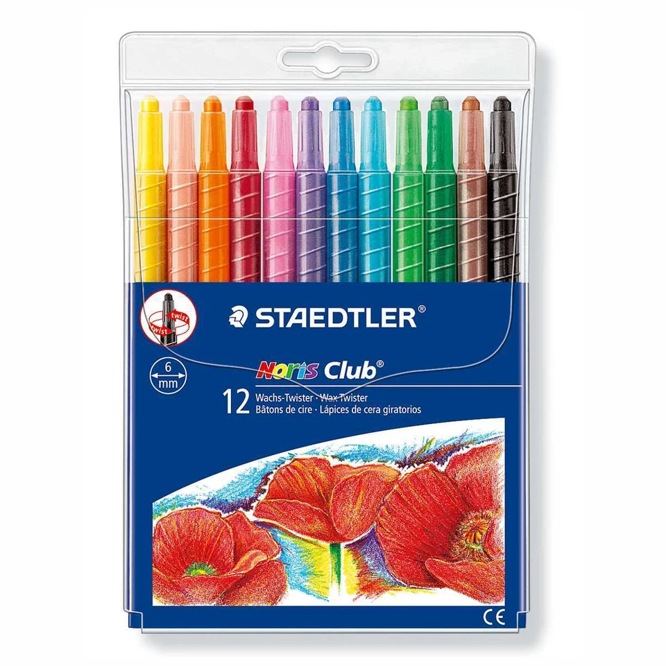 STAEDTLER Wachsmalkreide Wachs Twister 221NWP12 12 Stück