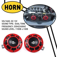 2Pcs 115DB Super Loud Compact Electric Blast Tone Car Air Horn Kit 12V USA