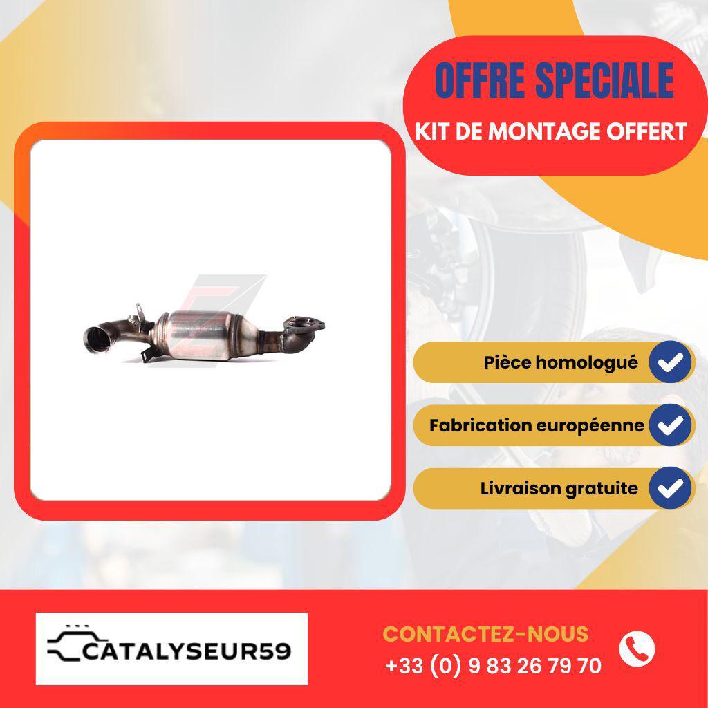Catalyseur Citroën C4 1.6i pour remplacer une pièce d'échappement usée avant voyage