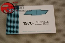 1970 70 Chevy Chevrolet El Camino Chevelle Owners Owner's Manual