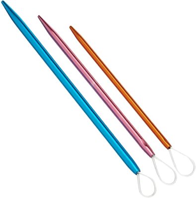 KnitPro 10944 Wollnadeln im 3er Set, 2.25, 2.75, 3.25 mm -  Aluminium Tapisserie