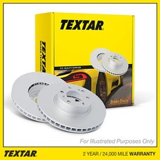 GENUINE OE TEXTAR 6 STUD VENTED BRAKE DISCS PAIR - 93084800