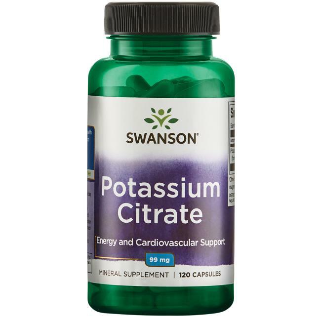 Potassium Citrate 120 Capsules 99mg Support Swanson
