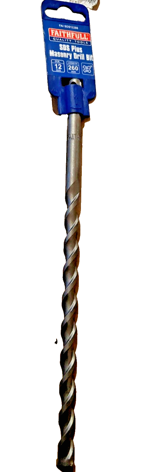 3007 Faithfull SDS Masonry Drill Bit FAISDS12260 12mm x 260mm