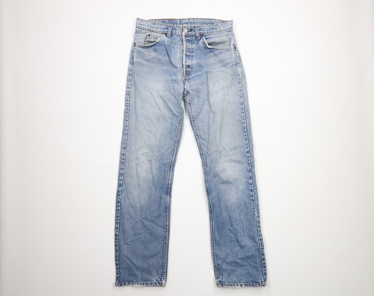 Vtg 80s Levis 20502-0217 Mens 31x32 Thrashed Button Fly Vtg 80s Levis 20502-0217 Mens 31x32 Thrashed Button Fly
