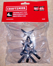 Craftsman Safety Glasses,  Impact Resistant Clear Polycarbonate 4-Pack - NEW!