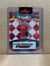 Caden Dana 2024 Leaf Metal Baseball 1/1 Pre Production Proof