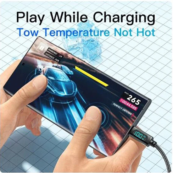 Essager USB Type C Cable For Huawei Honor Xiaomi Samsung Super Charge 66W/100W - Image 4 of 4