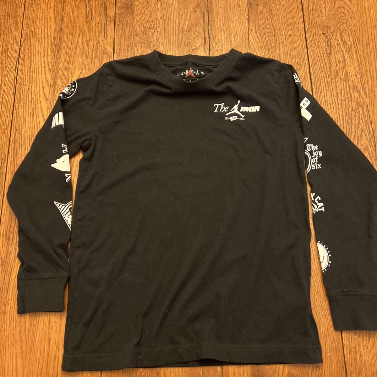 Nike Air Jordan Long Sleeve Shirt Size M 10-12 The Man His Airness 