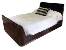 Ralph Lauren Modern Metropolis Mahogany King Bed Frame  - Free Delivery
